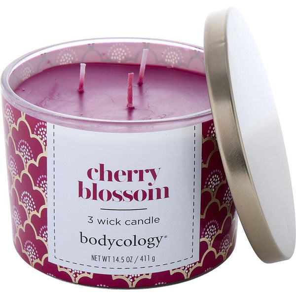 BODYCOLOGY CHERRY BLOSSOM by Bodycology (UNISEX) - 3 WICK CANDLE 14.5 OZ